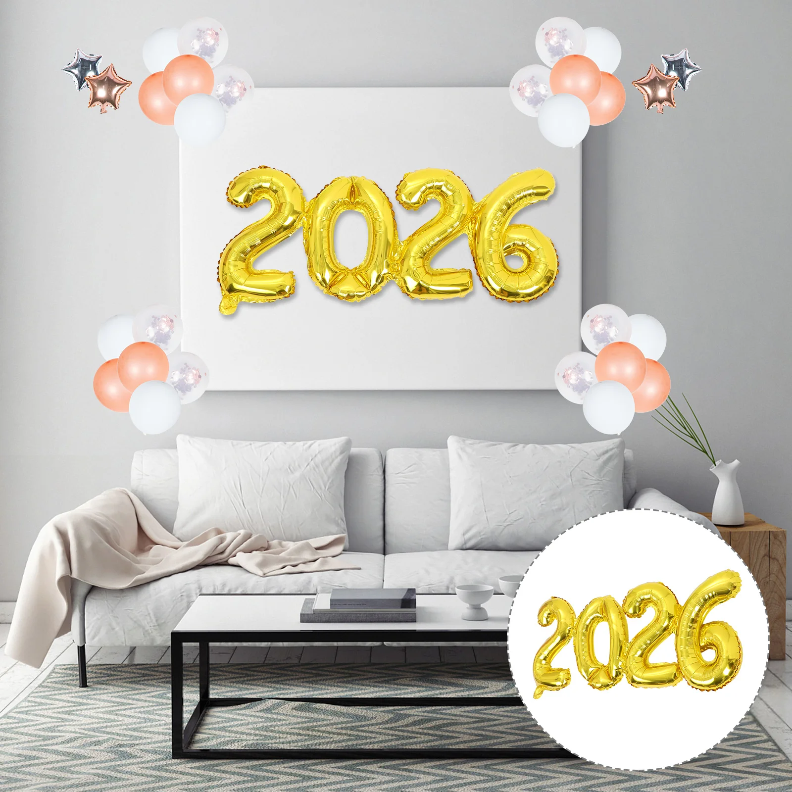 

Digital Number 2026 Aluminum Foil Balloon For New Year Eve Birthday Wedding Party Decorations Festival Event Supplies