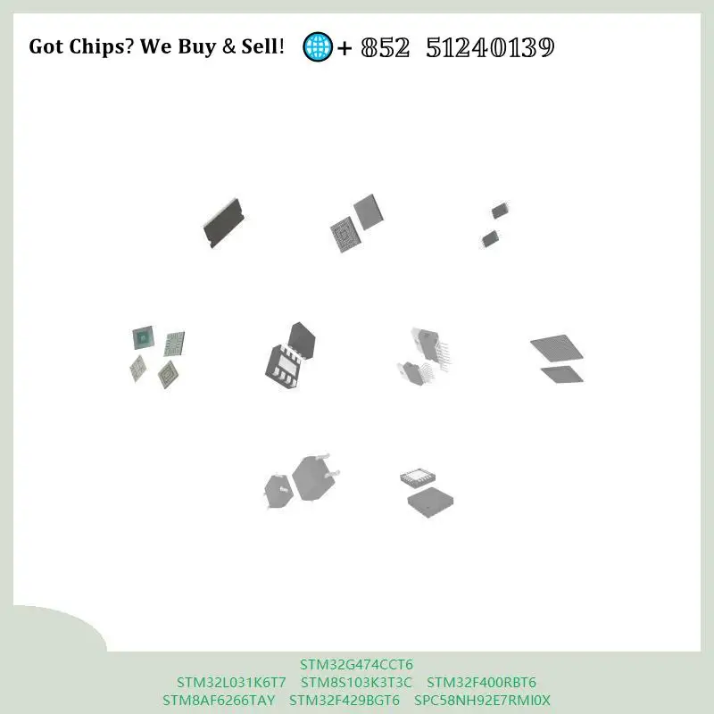 chip chip Integrated circuit chip MCU chip STM32G474CCT6 STM32L031K6T7 STM8S103K3T3C STM32F400RBT6 STM8AF6266TAY STM32F429BGT6