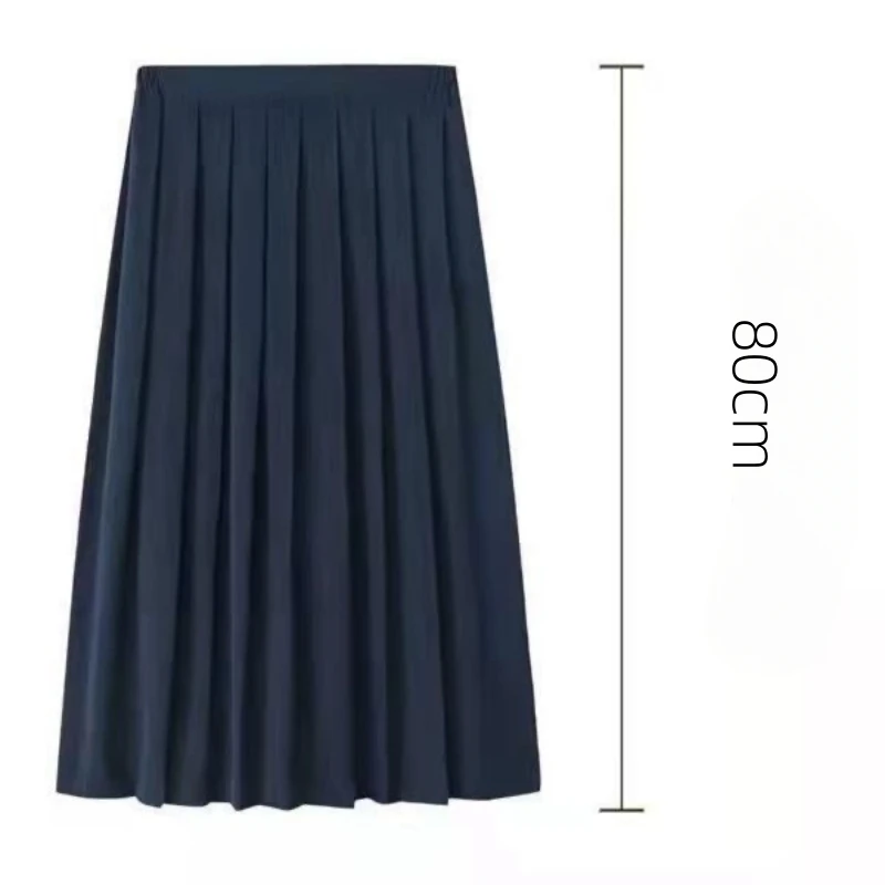Falda plisada de estilo japonés para mujer, S-5XL de cintura alta, talla grande, multicolor, vestido de baile para Estudiantes Coreanos