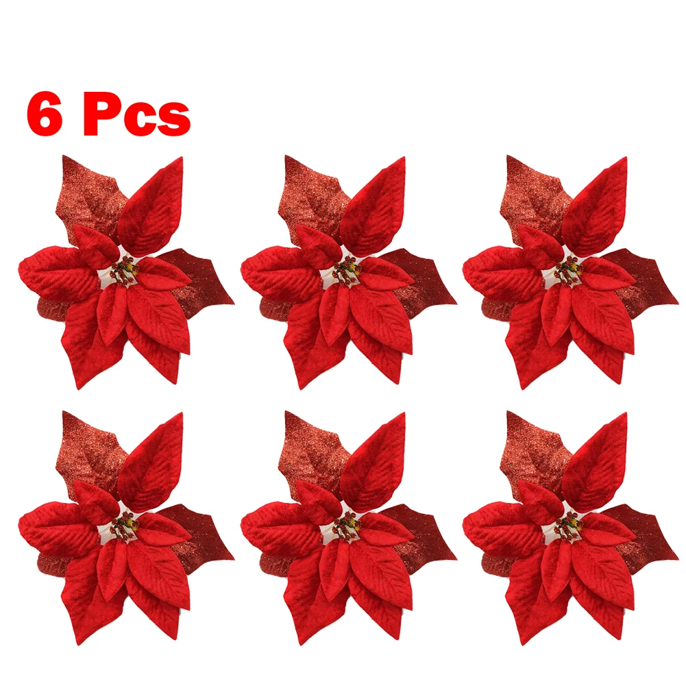 6 Pieces Poinsettia… - image