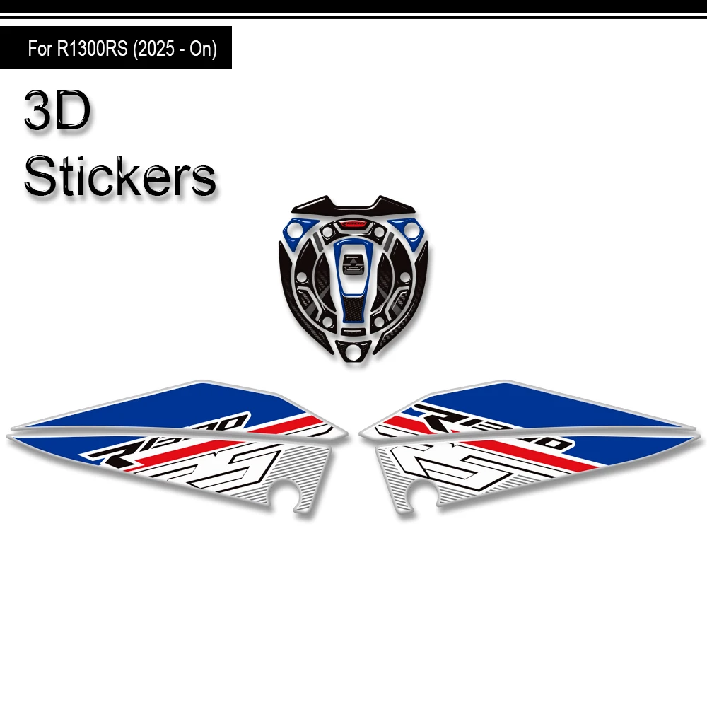 

Motorcycle For R1300RS R 1300 RS R1300 Tank Pad TankPad Cap Grips Gas Fuel Knee 3D Stickers Decals Protection 2025 2026