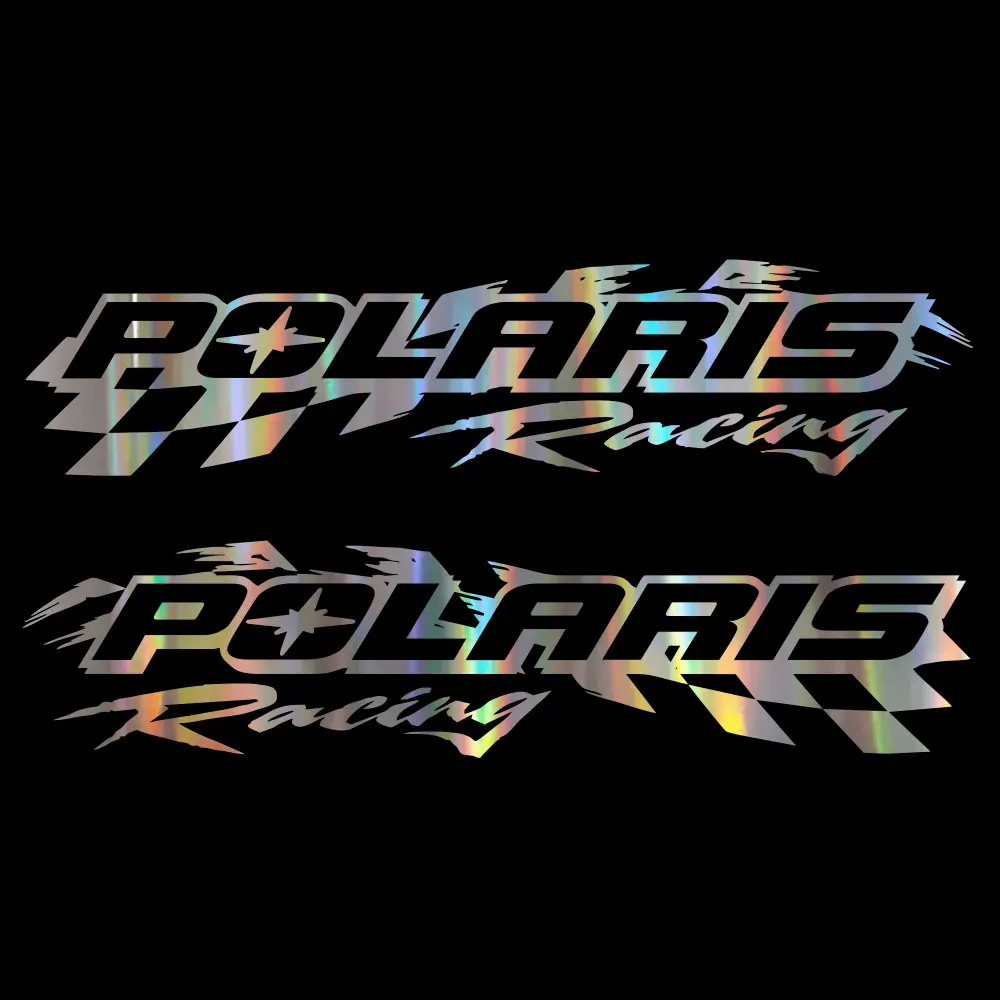 Für Polaris racing checker snowmobile 2 aufkleber aufkleber set 5 "x 22"