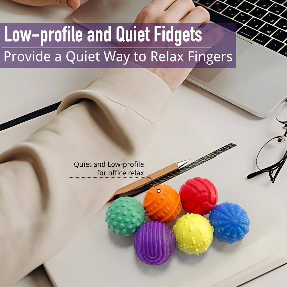 Compact Silicon Magnetic Balls Stress Relief Fun Textures Fidget Office Desk Creative Sensory Teen Gift