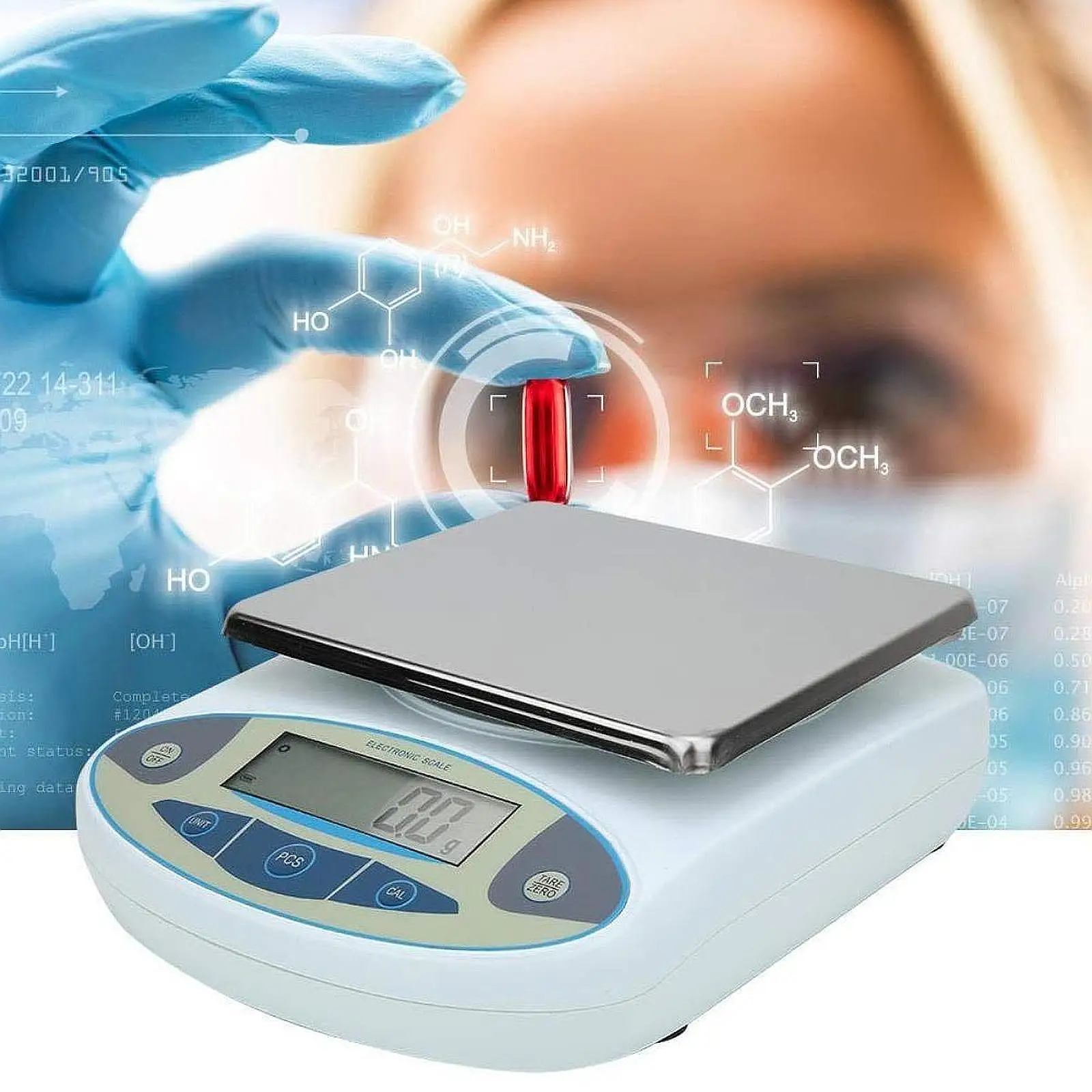 

EU 220V Lab Electronic Scale High Performance Stainless Steel Multipurpose Measuring Tool for Agriculture Industry Laboratories