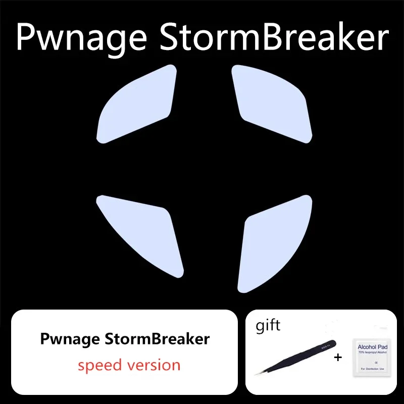 1 Juego de patines de ratón Ultraglide PTFE para Pwnage StormBreaker PWSB, patines de ratón de velocidad de control, versión ICE