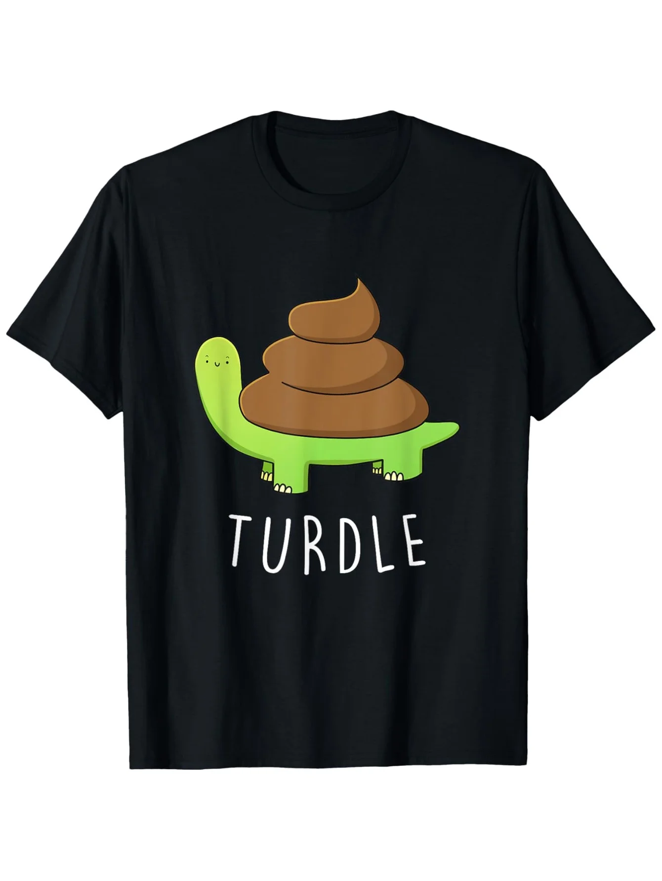 Funny Turtle Poop Pun Graphic T-Shirt Humorous 