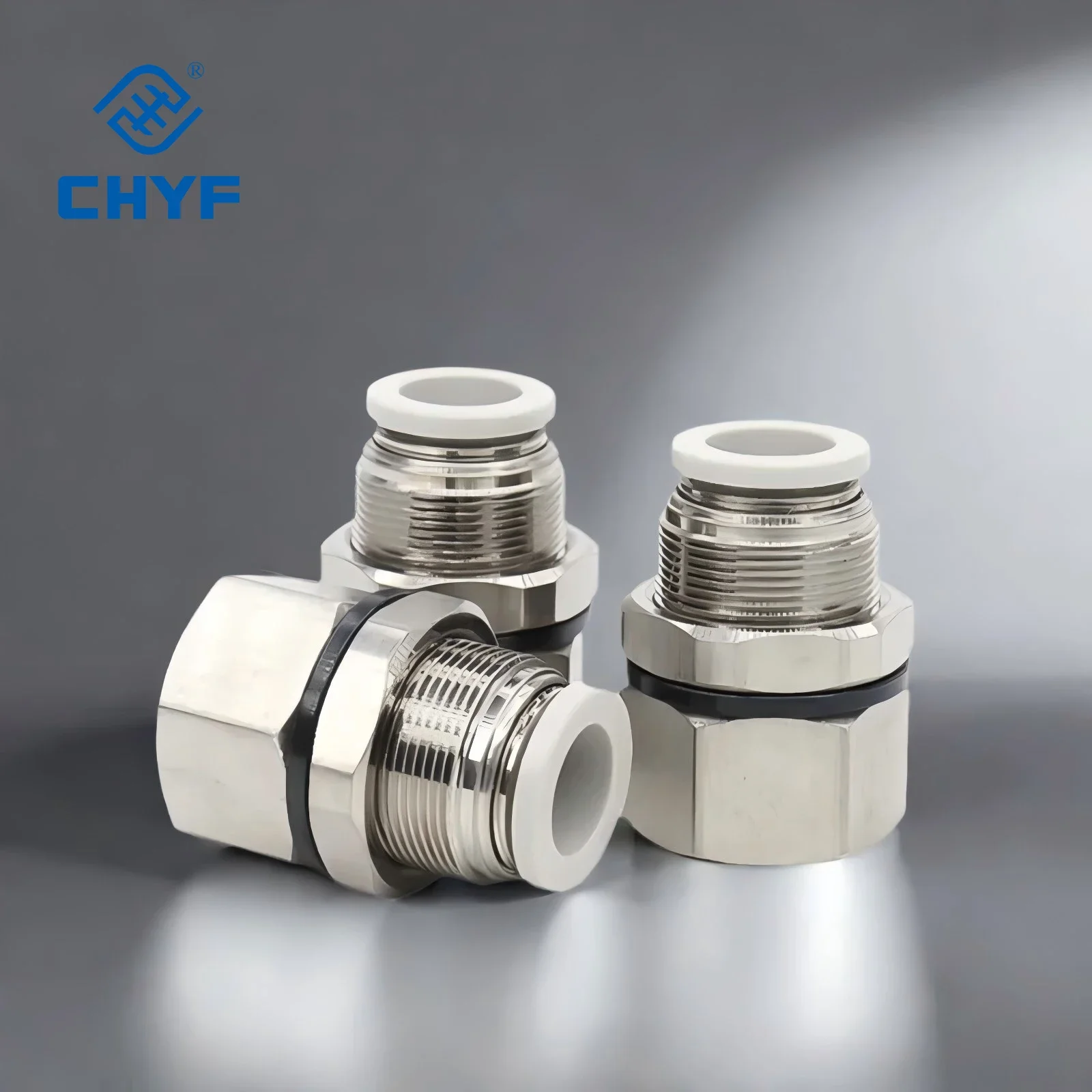Airtac-type Pneumatic PFM Series Bulkhead Female Connector PMF4/6/8/10/12-M5-01-02-03-04