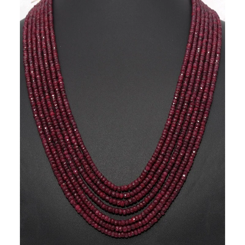 african-blood-red-color-ruby-gemstone-faceted-bead-necklace-for-women-rb-1008
