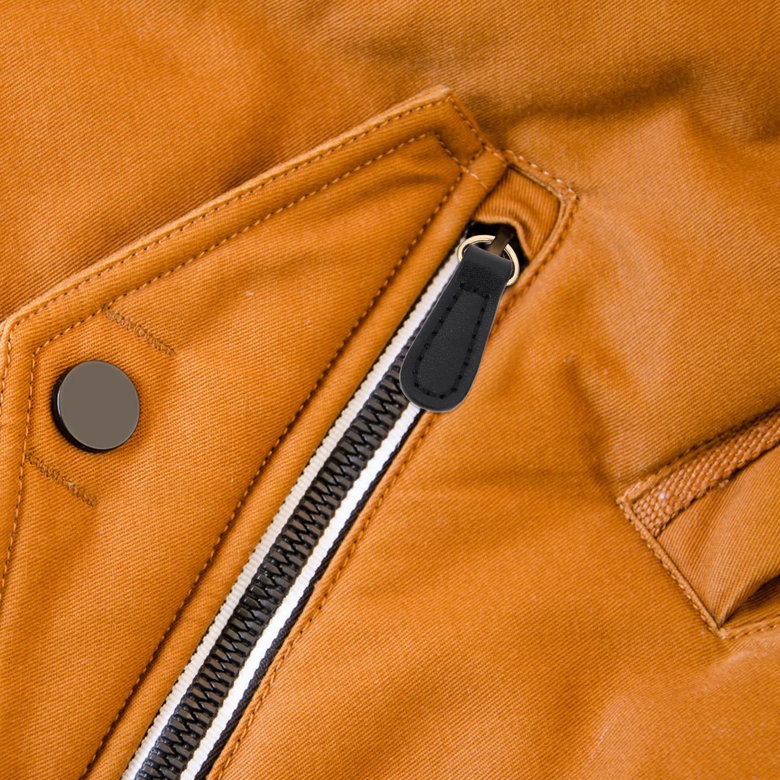 

4pcs Zipper Accessories Hand Sewn Faux Long Lasting Tactile Craftsmanship Versatile Unique Backpack Clothing Bags