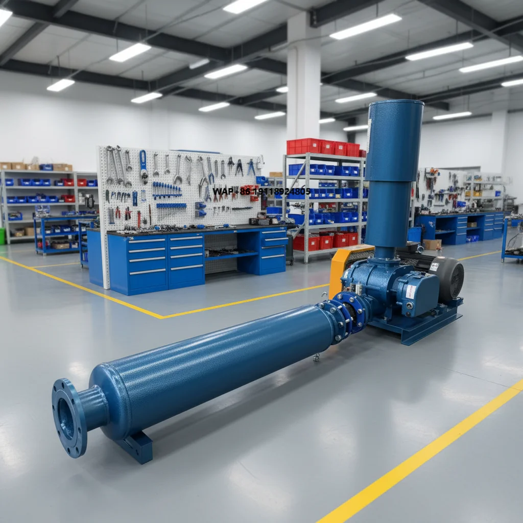 Factory Supply Aquaculture Root Blower High Pressure Sewage Blower Three-Leaf Roots Blower for Fish