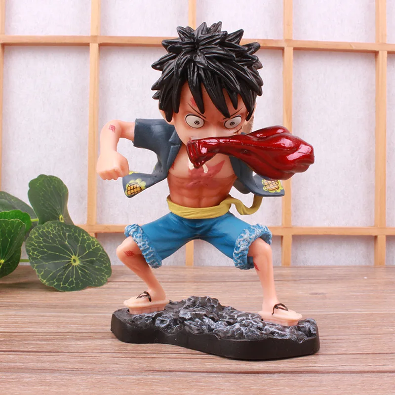 13CM One Piece Anime Figures Combat Uniform Monkey D Luffy Action Figure Collection Model Ornaments Toys Gifts