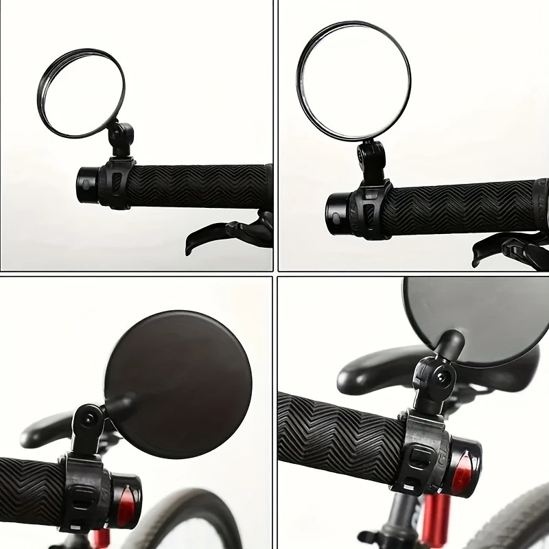 2PCS Universal Bicycle Rearview Mirrors 360 Degree Rotatable Adjustable HD Wide Angle Handlebar for MTB Road Cycling Accessories - view 5