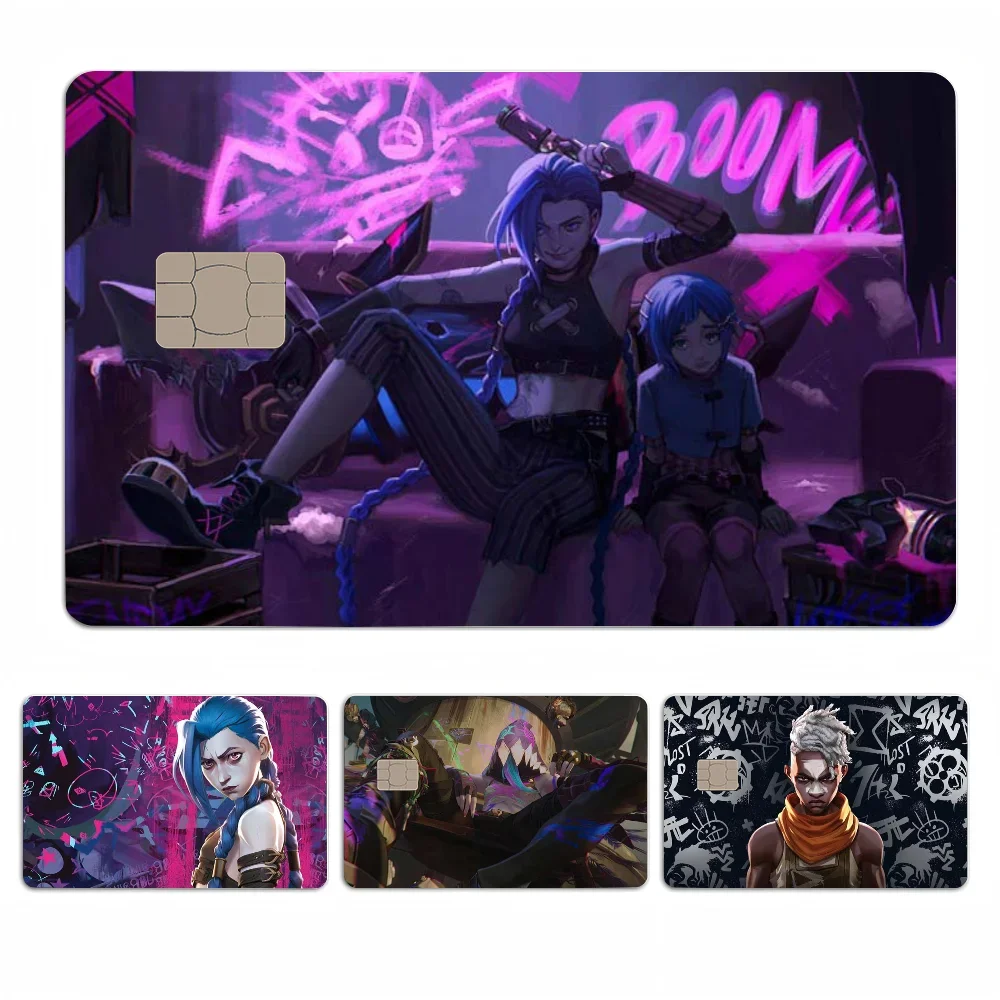 A-Arcane Anime Spend Or Save Funny Shell On Off Ultradünn, kein Verblassen, Aufkleber-Haut-Abdeckungsfolie für Debit-Kreditkarten