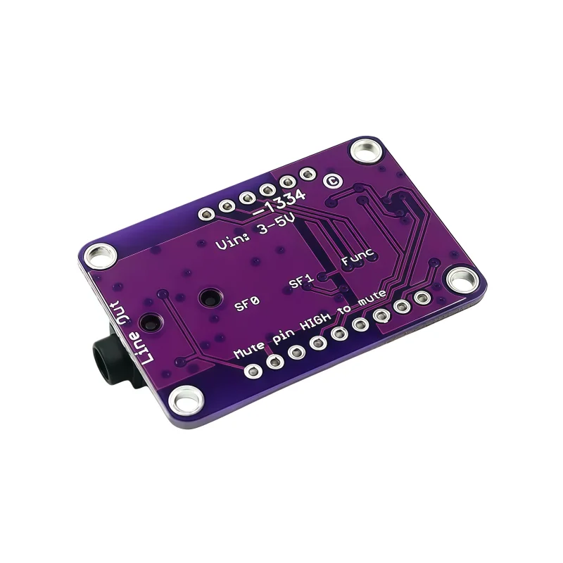 UDA1334A 3.3V - 5V 2S stereo decoder digital-to-analog converter module 1334 audio module board UDA1334A
