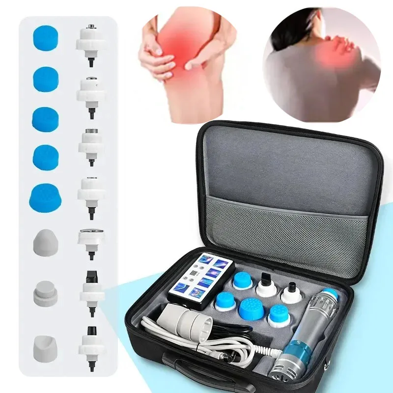 Portable Shockwave Therapy Machine Physiotherapy Shock Waves Vibrator-Massagers Muscle Machine Health Body Massager Pain Relief