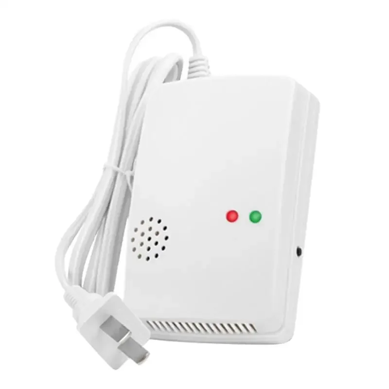 Gas Leak Detector Combustible Propane Butane Methane Natural Gas Safety Alarm Sensor Warning EU Plug