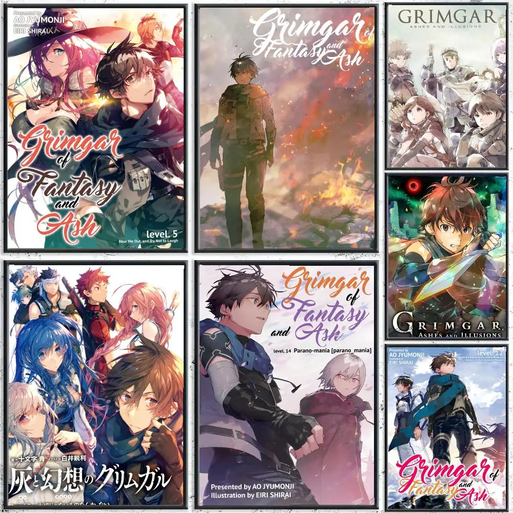 Anime G-Grimgar of Fantasy and Ash Poster Reteo Wall Art Aesthetic Room Decor Print Living Room Bedroom Home Decoration