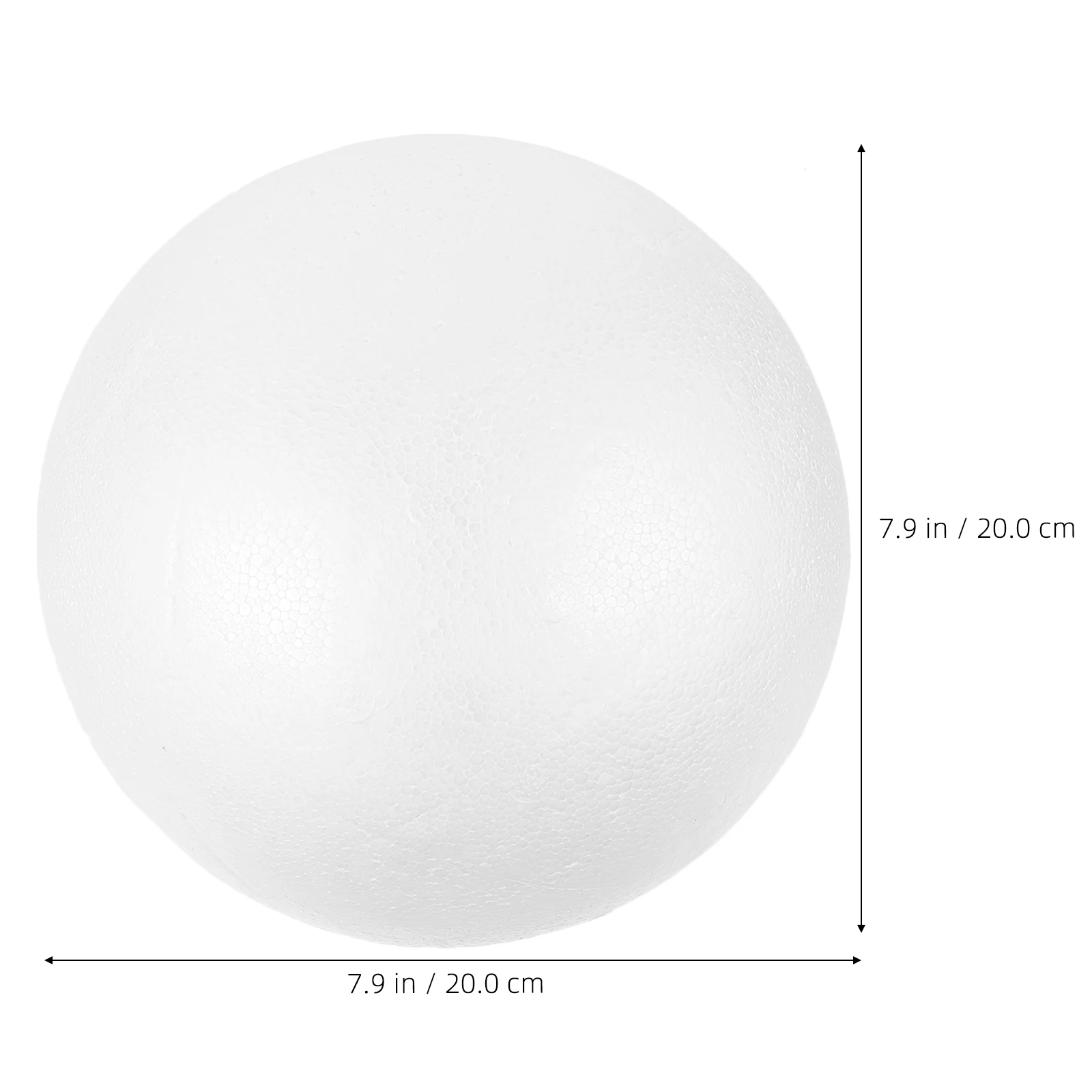 20 سنتيمتر كرات رغوة مستديرة اسألها من البوليسترين المجال النمذجة Craft بها بنفسك الحرفية الأبيض عيد الميلاد زخرفة تخطيط الدعائم الزخرفية الهدايا #6