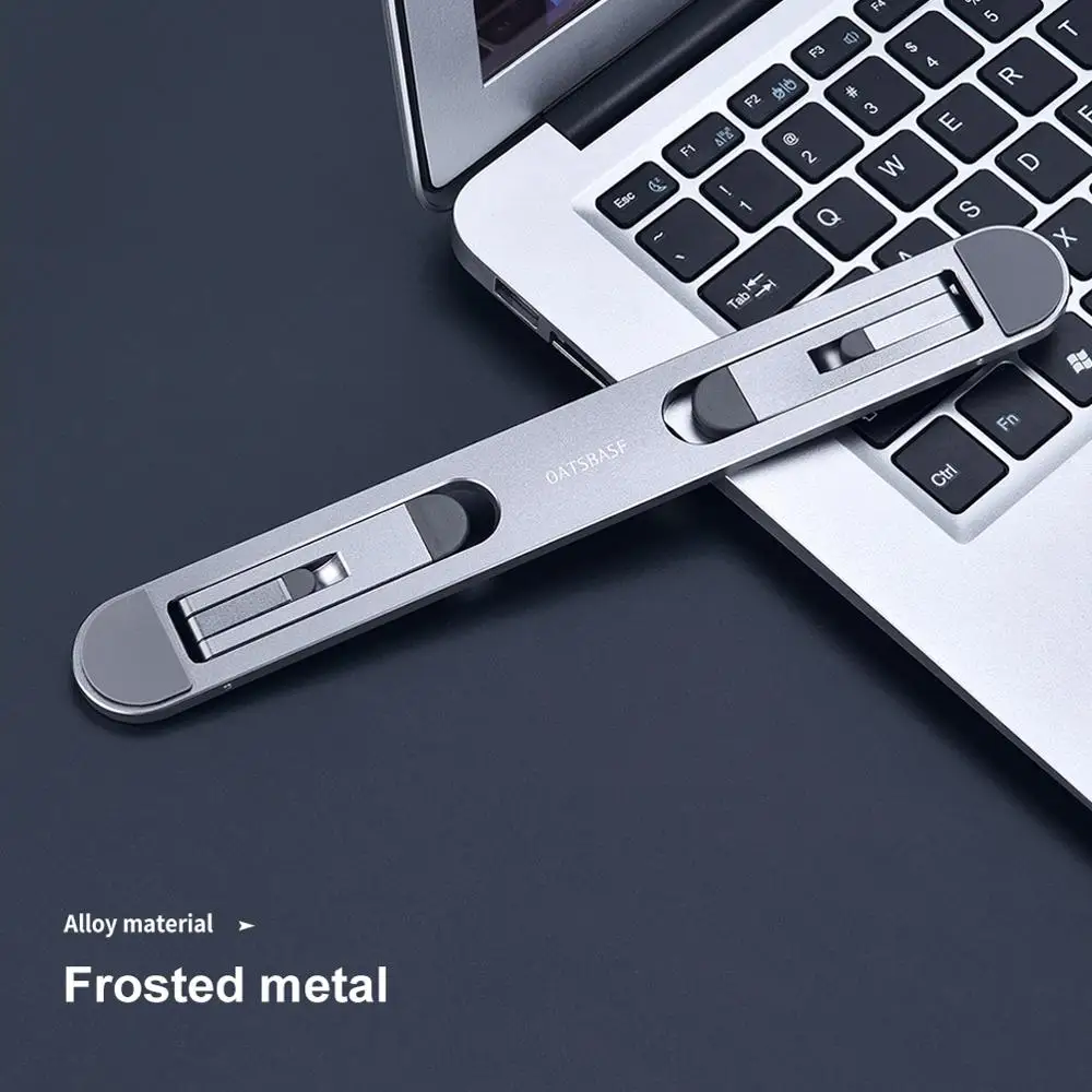 Oatsbasf Laptop Stand For MacBook Air Pro Support Tablet Portable Notebook Stand Mini Riser Foldable Laptop Holder Cooling Mount