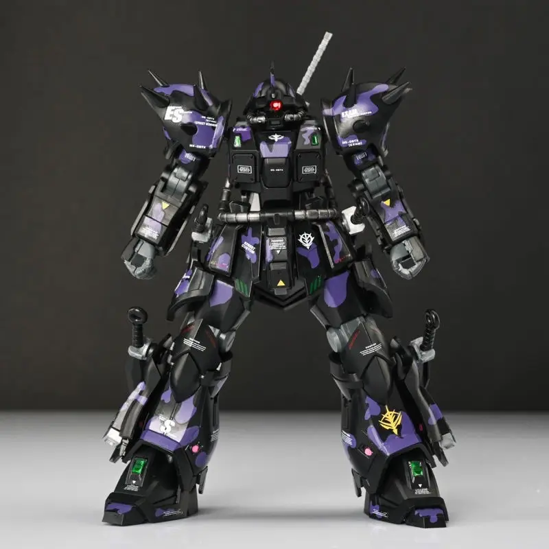 Efreet noite escura camuflagem cor hg 1/144 MS-08TX mech montagem modelo kit figura de ação crianças brinquedo decoração presente com adesivos