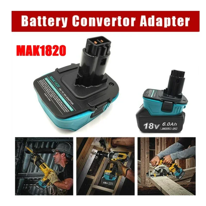 Imagem -02 - Adaptador Mt20dl para Makita Mt20bsl Mt20ml Mt20mn Mt20rnl Mak1820 18v Li-ion Bateria Bl1830 Milwaukee Bosch Dewalt Ferramenta Ryobi