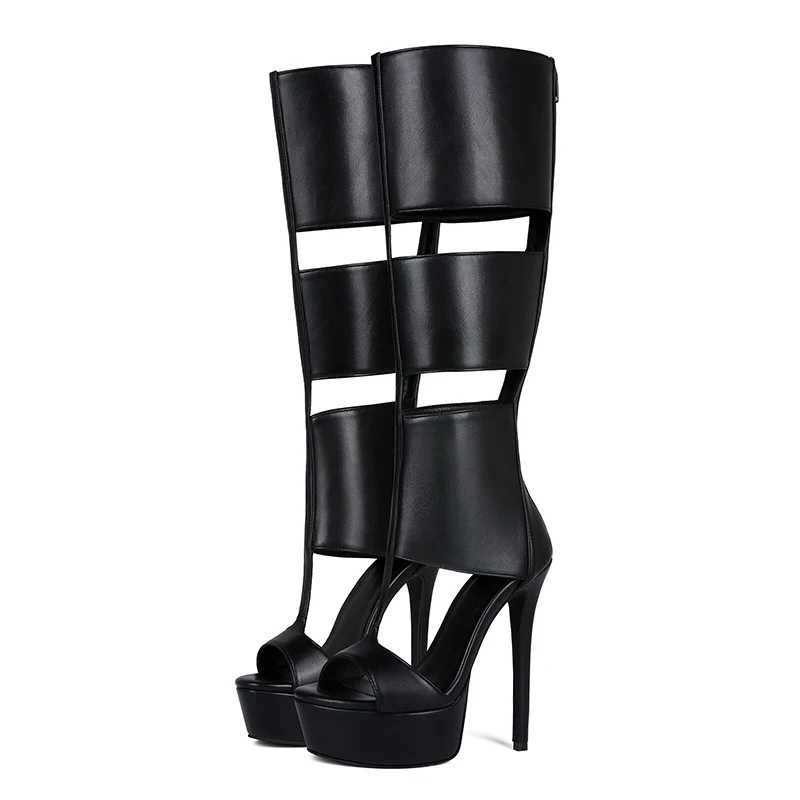 Summer sexy high heel platform women sandal belt peep toe night party sandal - Image 2
