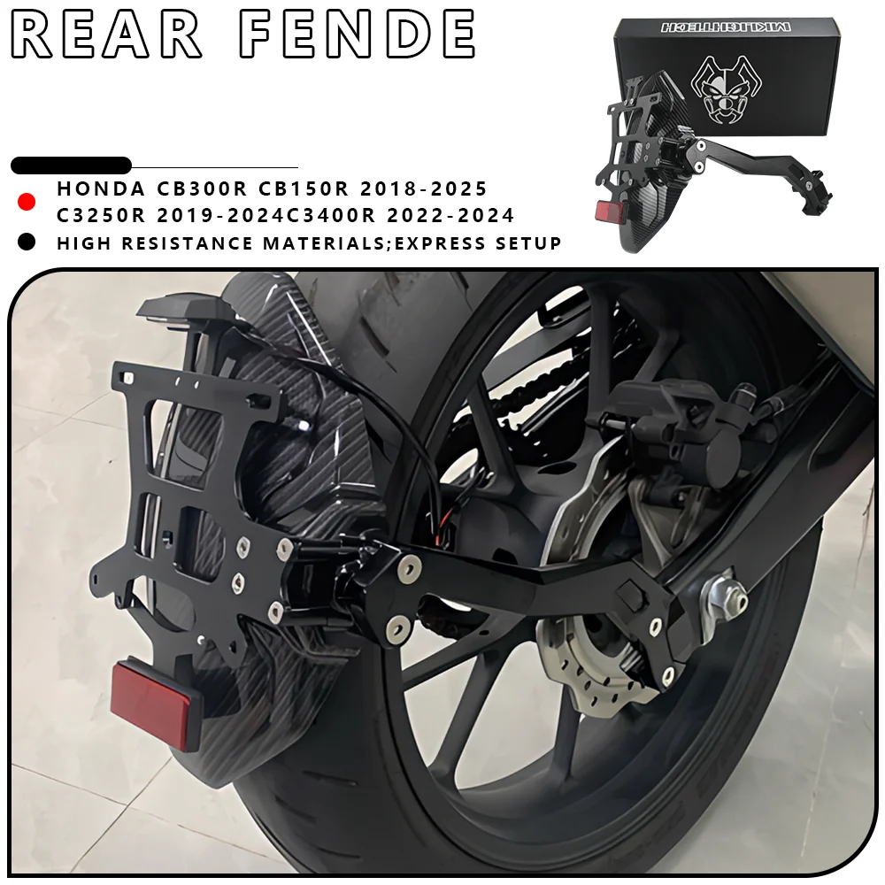 For CB300R CB150R 2018-2025 CB250R 2019-2024 CB400R 2022-2024 Motorcycle mudguard plate holder Front Rear Fender