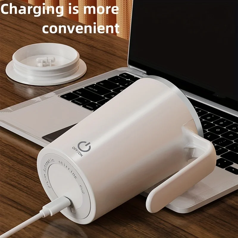 

Smart Rechargeable Stirring Cup - Perfect for Coffee, Tea, Chocolate, Milk - Portable and Multifunctional - USB Rechargeable -