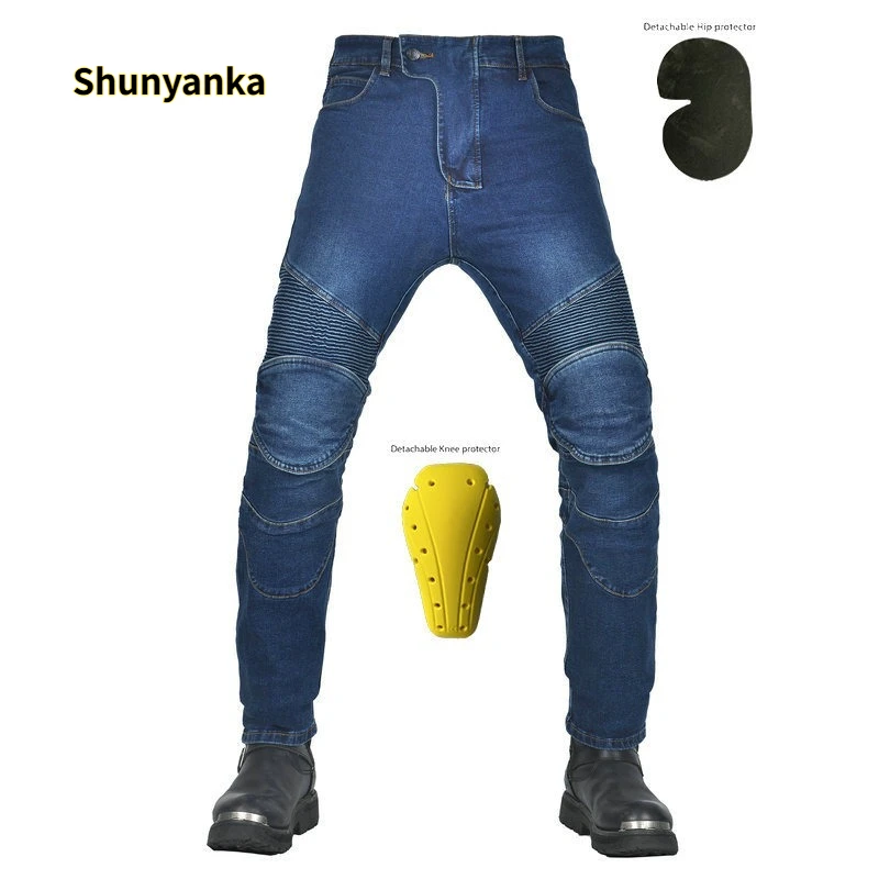 

Новые мотоциклетные брюки, джинсы для езды, защита от падений, классические мотобрюки, гоночные брюки для всех сезонов