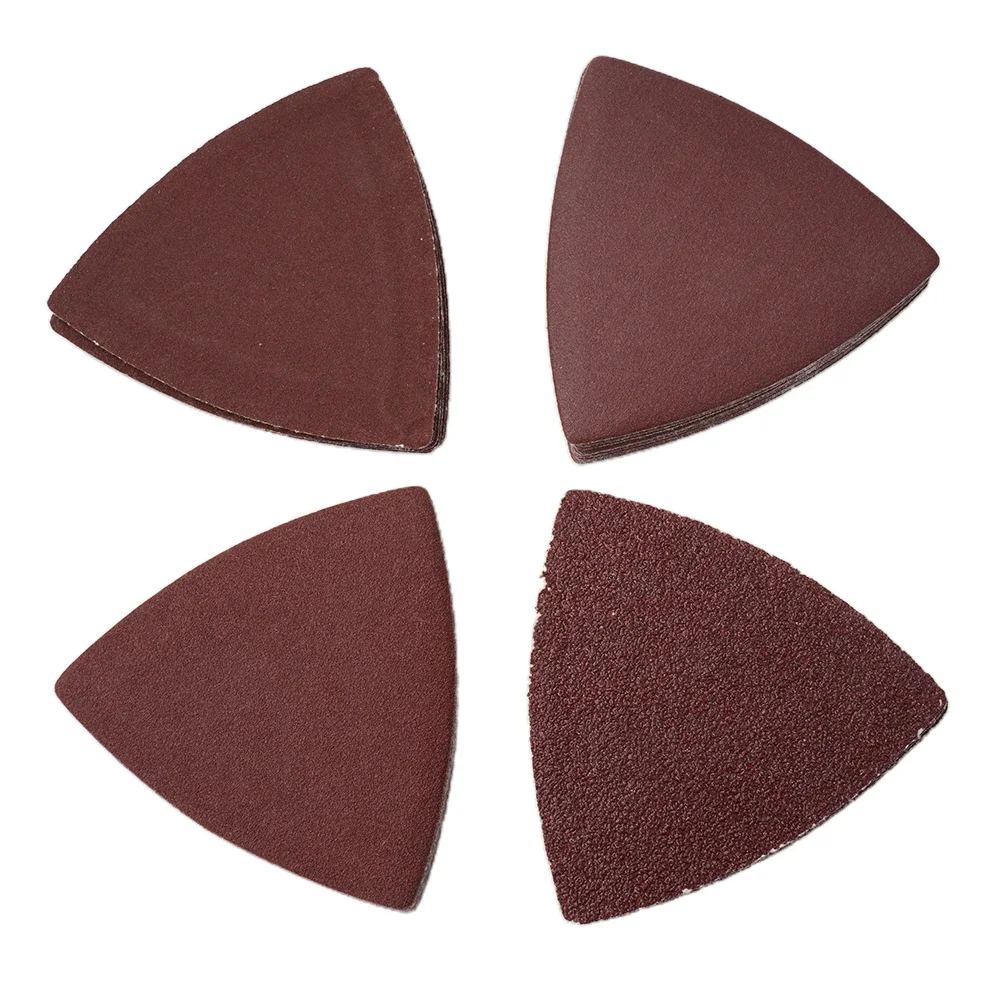 Garden Sanding Disc Sanding Pad Fit 3-1/8 Inch Hook & Loop Multi Tool Reddish Brown Sanding Pads 180# 40PCS 60#