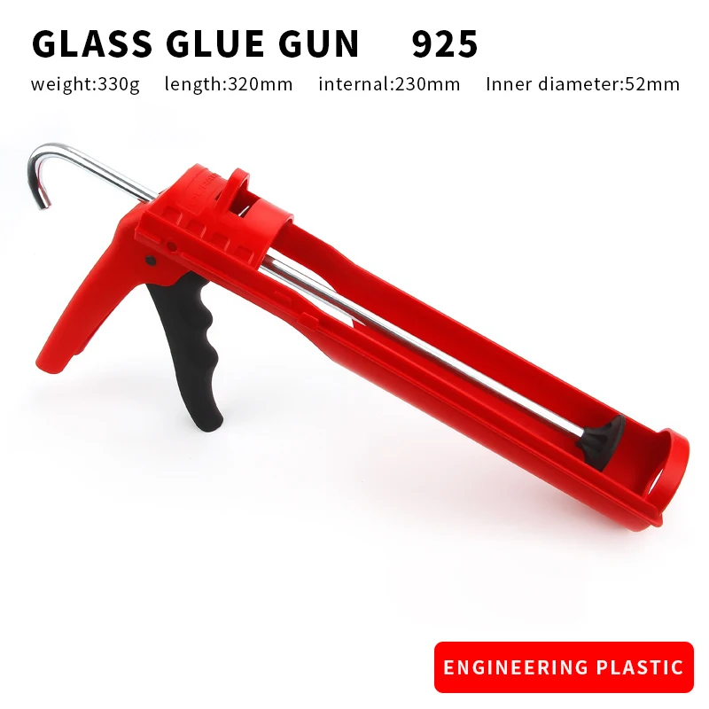 1Pcs DURATEC Glass Glue Gun Sealed Silicone Glue Applicator Universal Structure Cylindrical Pressing Glue Gun