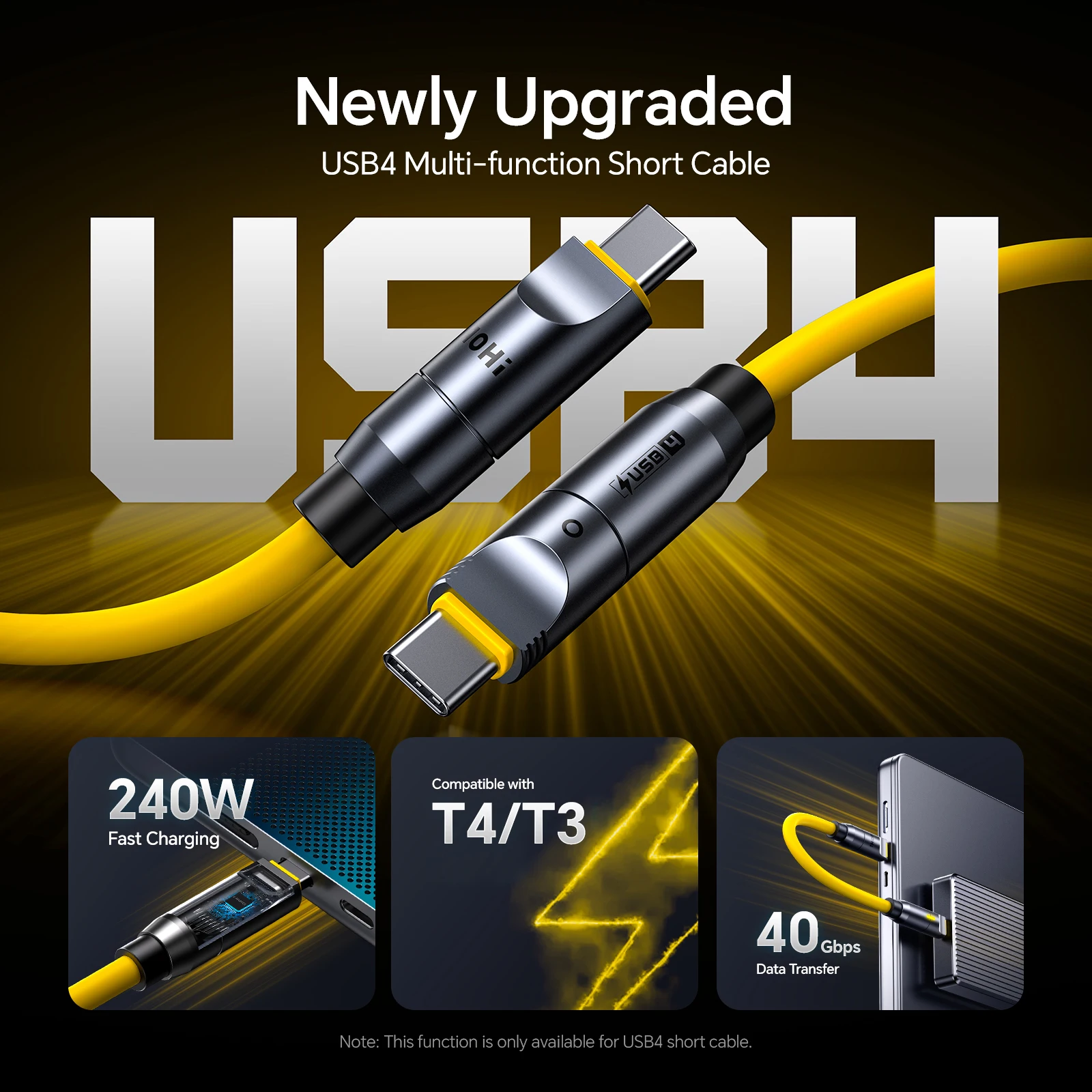 AOHI The Future PRO Creative Power Cable Set (240W/ 8K/ 40 Gbps/ 0.33~8.53FT)