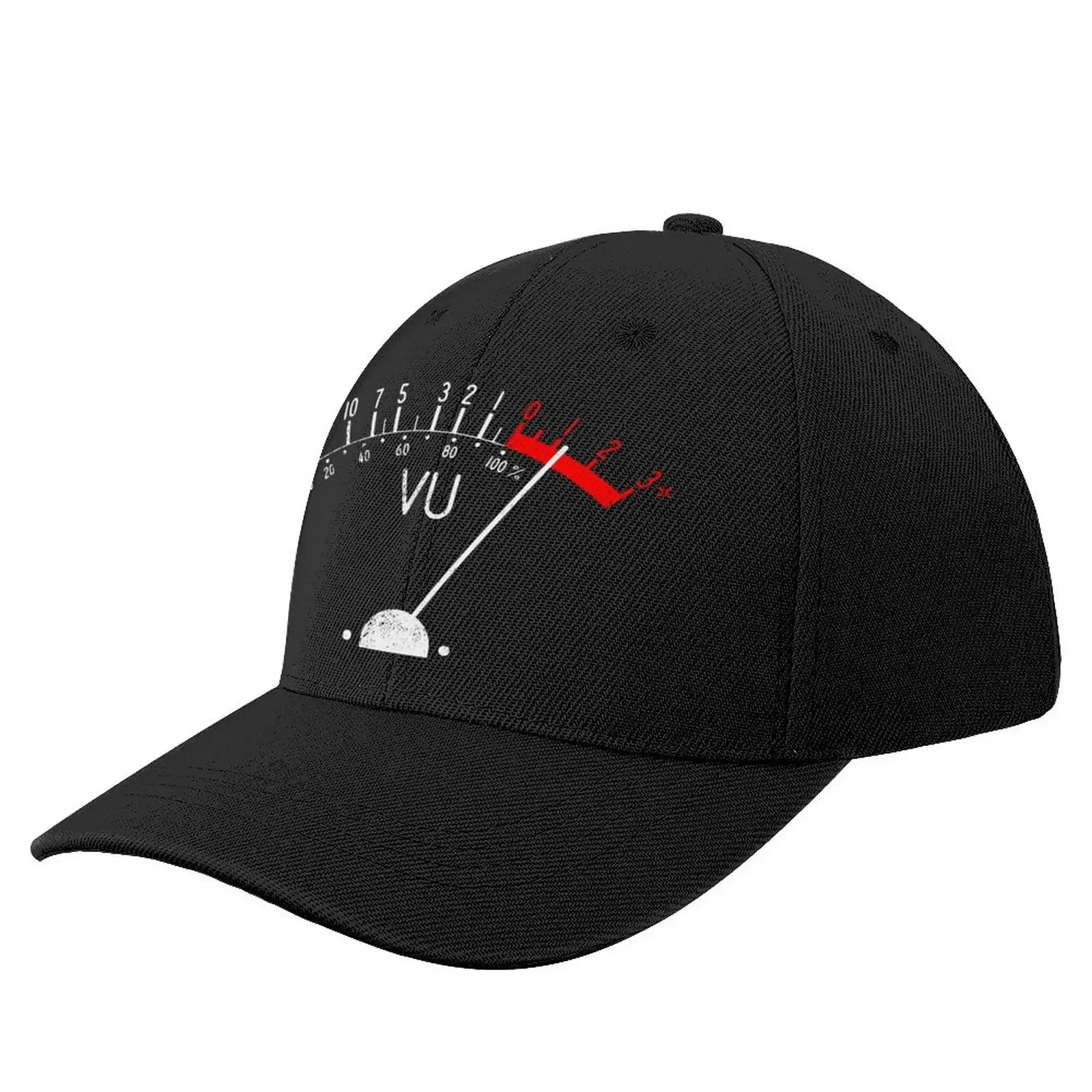 

Vintage VU Meter (distressed white) Baseball Cap western hats New Hat Man Cap Women'S