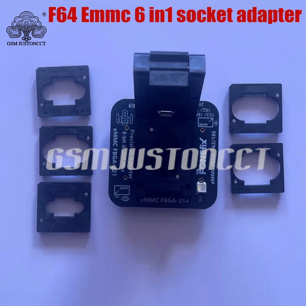 

F64 lite emmc 6 in 1 adapter FBga-221/162/186/153/169 socket