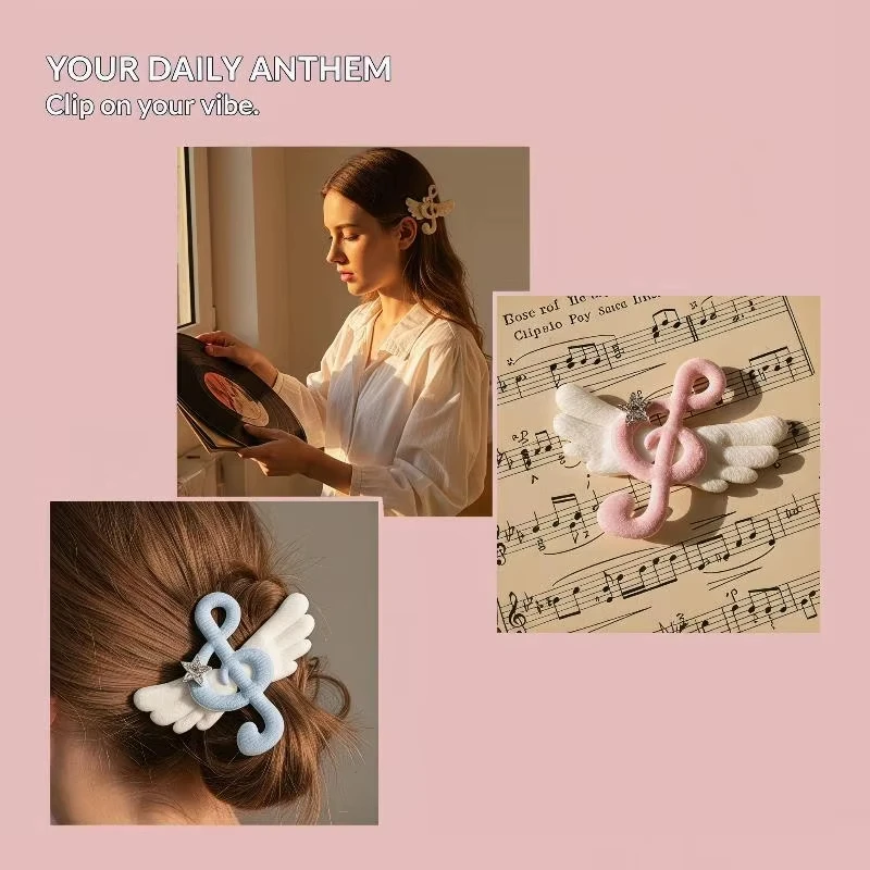 Y2K Angel Wings Hair Clips Cute Polka Dot Star Rhinestone Hairpins Sweet Cool Harajuku Barrettes Gothic Lolita Hair Accessories
