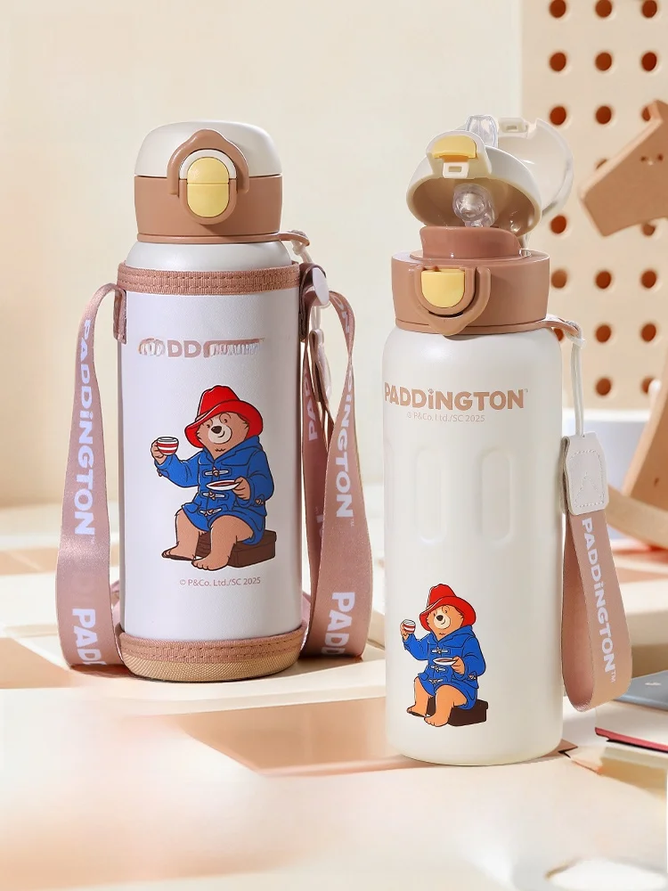 

Paddington Bear Children's Thermal Cup School Special St Water Cup Portable Straight Drinking Pot for Boys And Girls