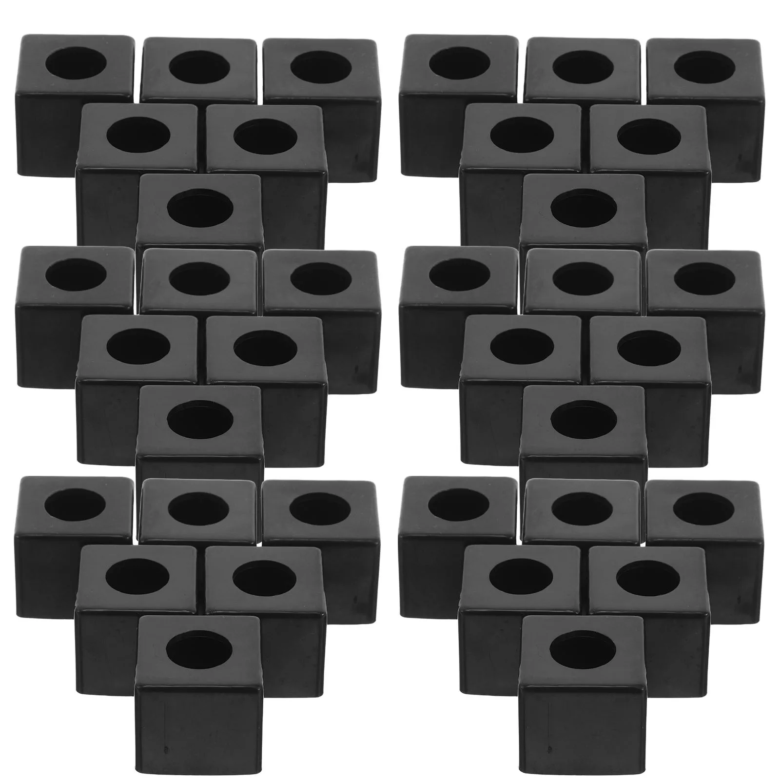 

20pcs Billiard Holder Square Black Portable Pool Cue Chalk Case For Billiards Snooker Tables Plastic Chalk Storage Box - Pool