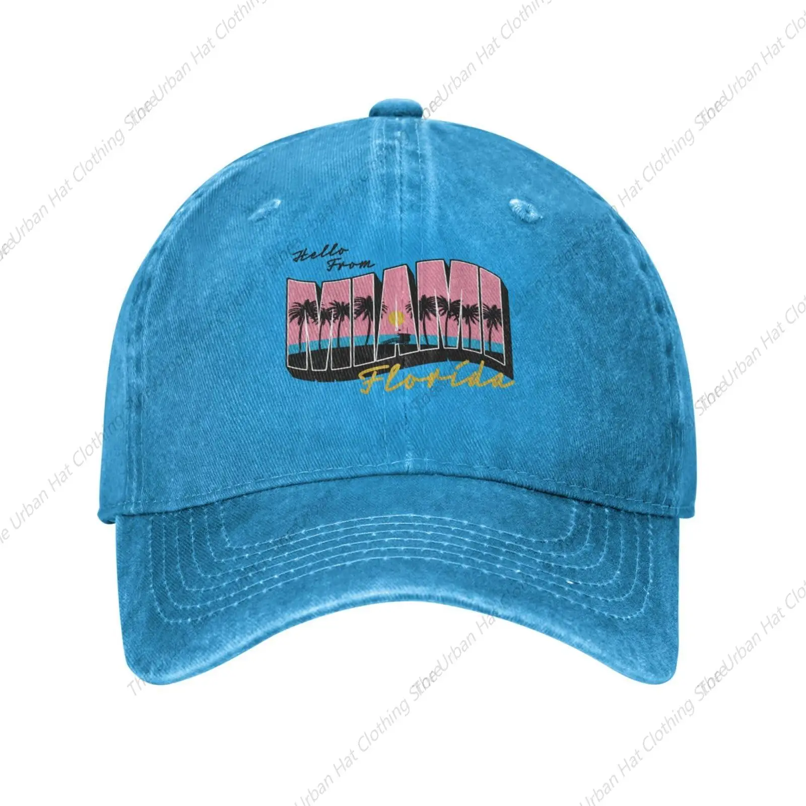 Women Baseball Cap Athletic Hat for Men's Tennis Trucker Hats Light Weight Miami Beach Florida Ball Caps