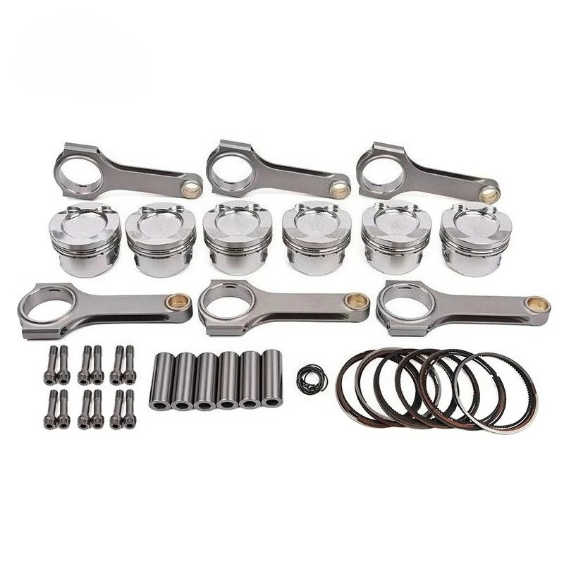 High Horsepower Forged Piston Connecting Rod for M52 2.8L Turbo E36 328i 6-cylinder Engine Interior Parts Rebuild Kit