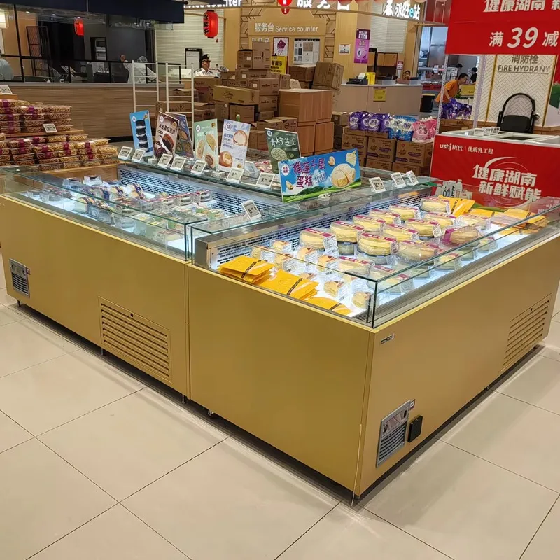 Refrigerated Display Cabinet Chocolate Display Showcase Sweet Dessert Store Display Cabinet  Pastry Store Customized