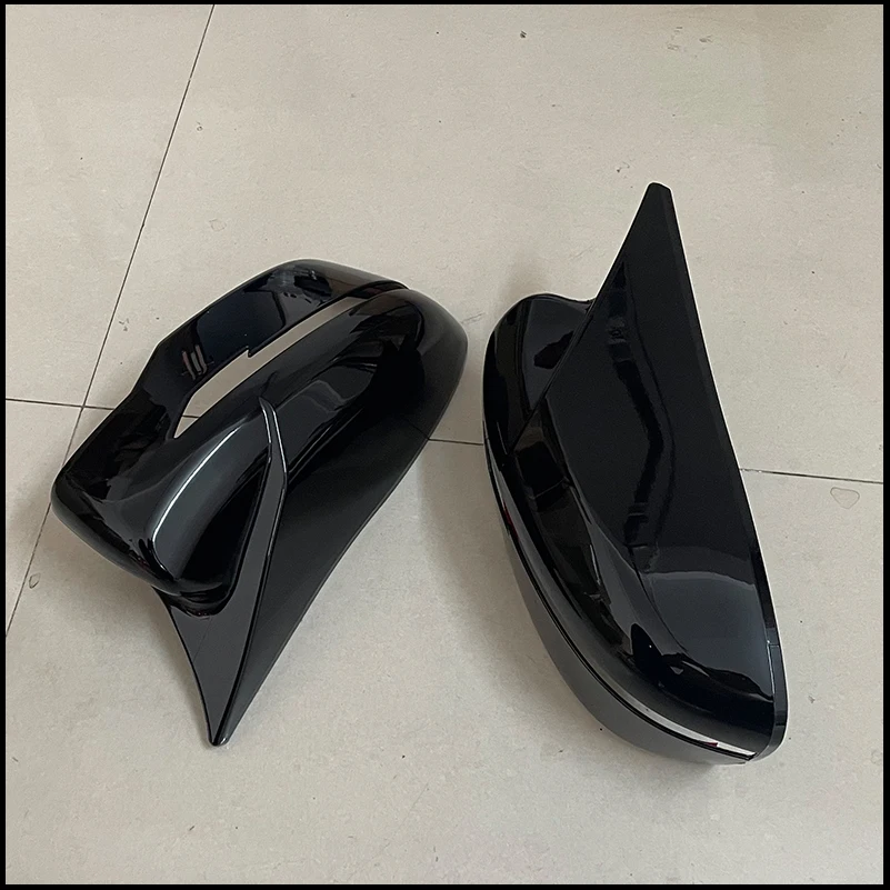 For Nissan Rogue X-trail T32 2014-2020 Rearview Mirror Cover Caps Sticker Trim With Horn Decorate Car Styling Auto Accessories