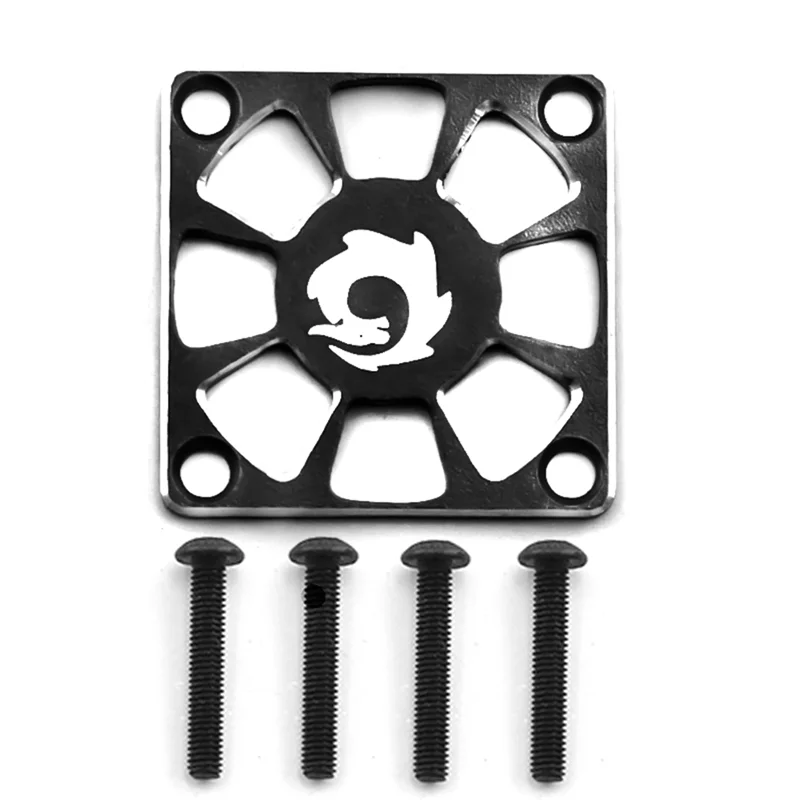 Aluminum Alloy Cooling Fan Cover 30X30mm for RC Motor ESC Electric Regulating Fan Protection Cover, Black