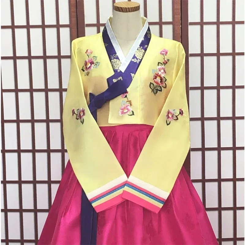 Comfortable Hanbok Dress Custom Made Korean Traditional Woman Hanbok Korean National Costume Clothing Top Selling Product 2024