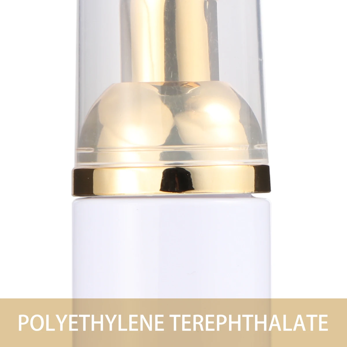 

6Pcs Bubble Making Bottle 50ml Travel Portable Pump Dispenser Refillable Foaming Container White Gold