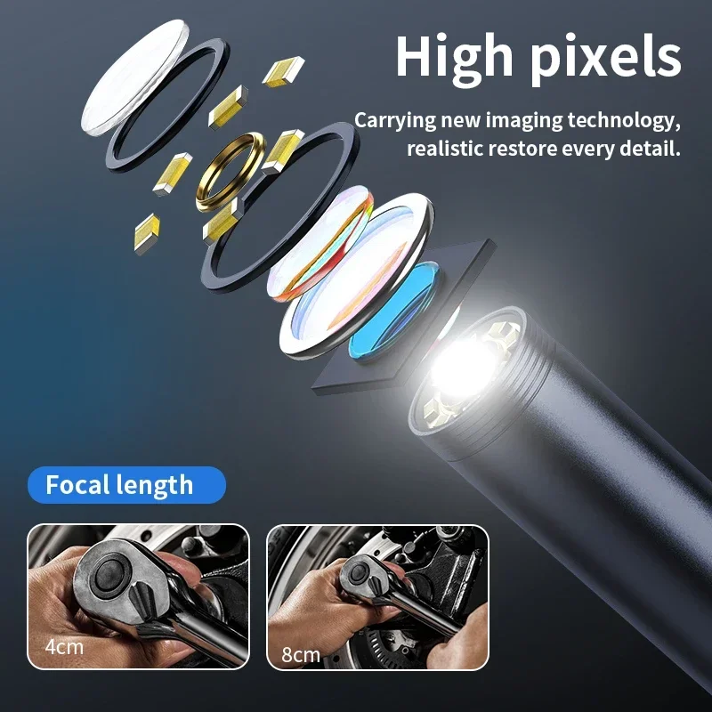 7.0MM Type-C Endoscope Camera IP67 Waterproof with 6 Adjustable LEDs USB Android Flexible Inspection Borescope for Phone PC Gift