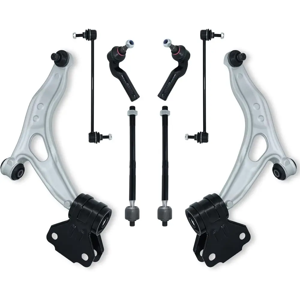 

Front Lower Right Control Arms with Ball Joints, Bushings, Sway Bar Tie Rod End Link Kit for 2012-2018 C-MAX (15 Wheels Excluded