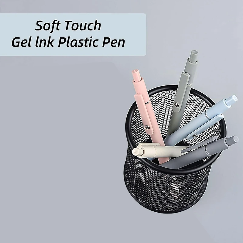 Гелевые ручки, тонкие гладкие ручки для письма для офиса, колледжа, школьных принадлежностей, милые ручки с черными чернилами 0,5 мм, 10 упаковок для женщин, прочные