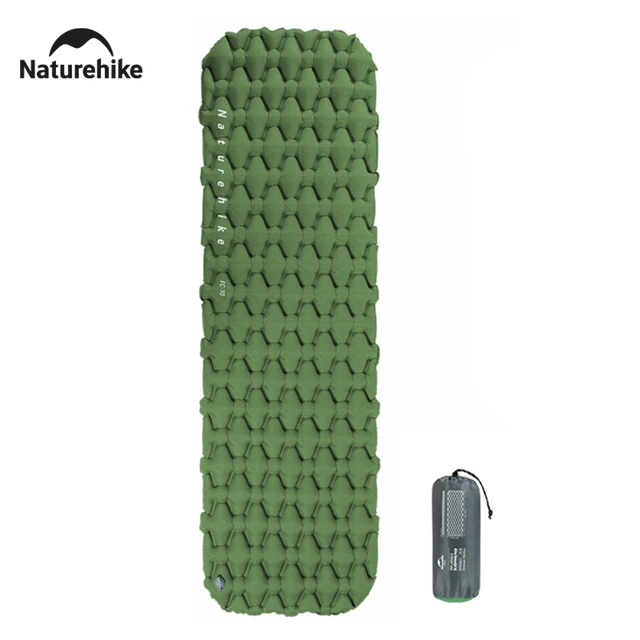 Naturehike Camping materac dmuchany Ultralekki wodoodporny nylon nadmuchiwana poduszka na zewnątrz przenośne łóżko do spania piesze wycieczki maty piknikowe