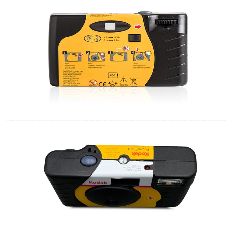 1/2/3/4/5 قطعة 39 صورة أصلية كوداك HD Power Flash/FunSaver استخدام واحد كاميرا فيلم يمكن التخلص منها ISO800 فلاش يدوي