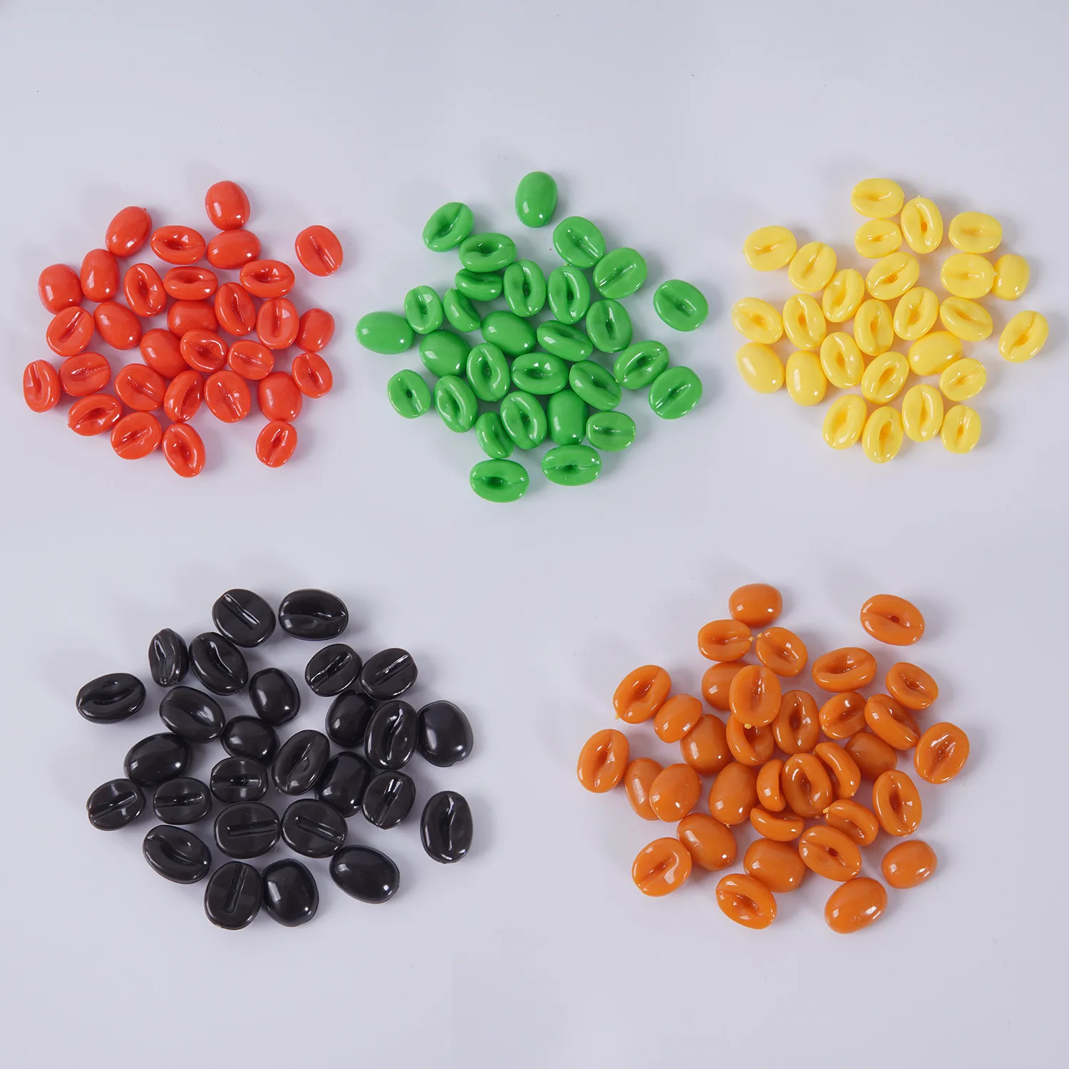 

100g Coffee Beans Cocoa Beans Model Fake Food Miniature Dollhouse DIY Handmade PVC Simulation Scene Decor Prop Decorations